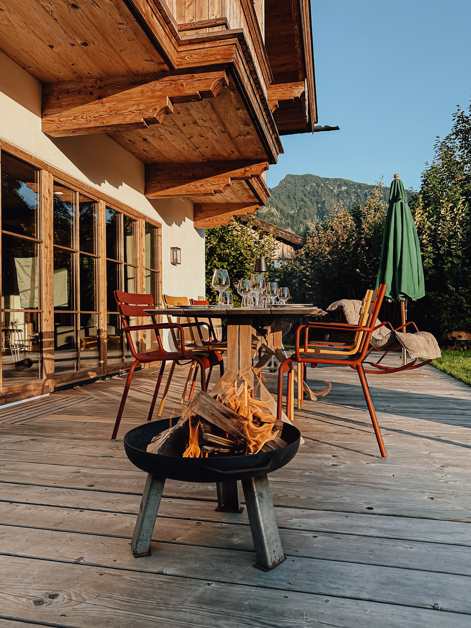 Chalet: Chalets Bayrischzell mit privatem Hottub und Sauna