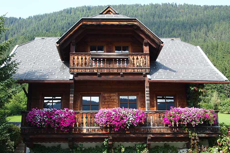 Chalet: Fischerhäusl - Ferienhof Obergasser & Bergblick - Außen