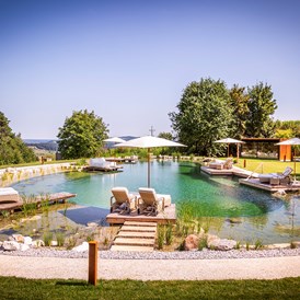 Chalet: 600 m² Naturschwimmteich - Golden Hill Country Chalets & Suites