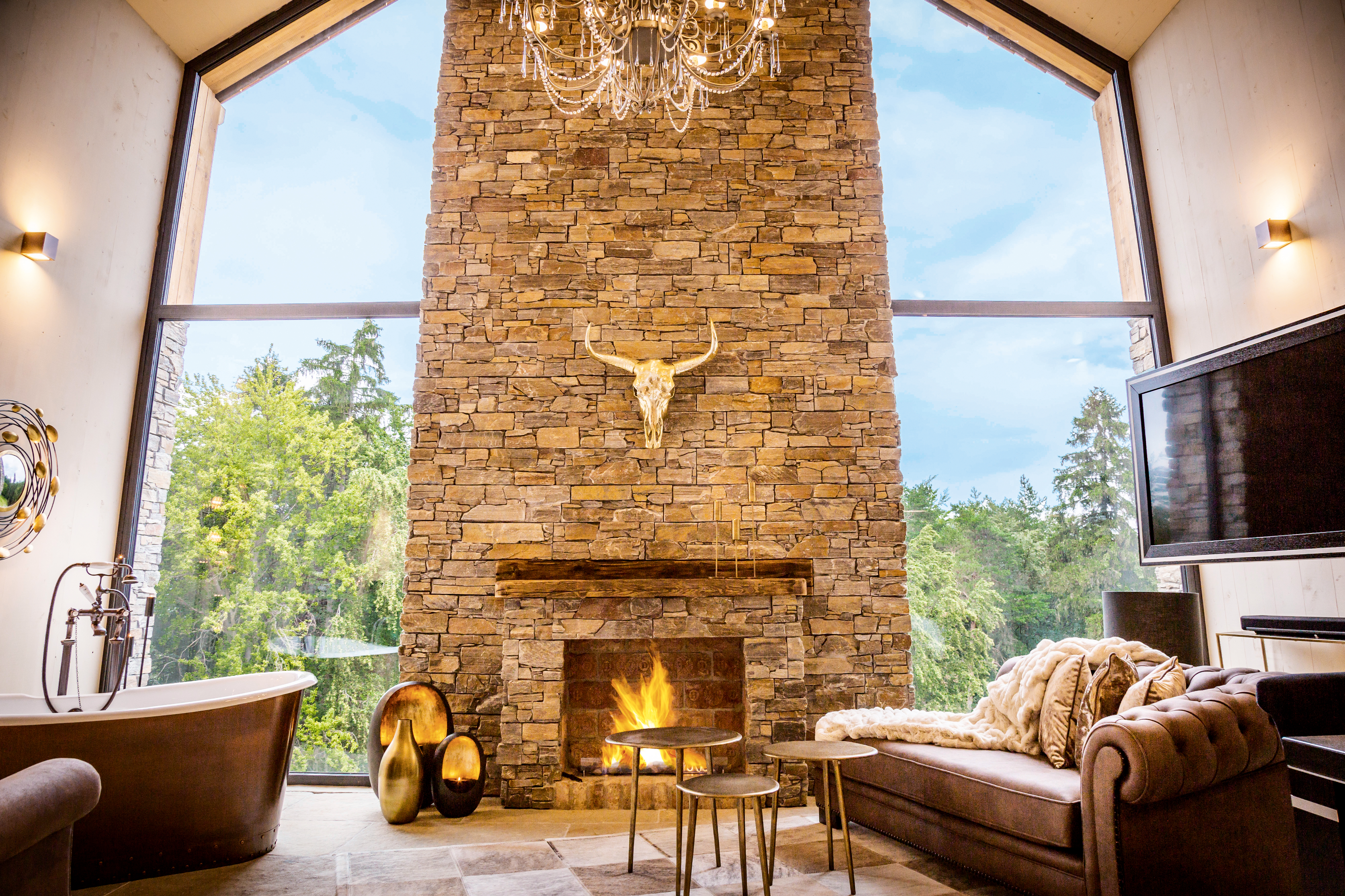 Golden Hill Country Chalets & Suites Hütten im Detail Chalet Goldfuchs