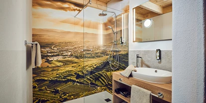 Hüttendorf - Schwerpunkt: Badeurlaub - Winzerstöckl Badezimmer - Kittenberger Chalets am Gartensee