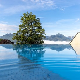 Chalet: Pool mit Ausblick - Hideaway Hotel Montestyria Chalets & Suiten