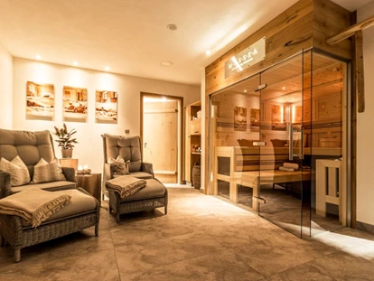Hüttendorf - Whirlpool: beim Chalet - Landhaus Chalet für 2 Personen
Wellnessbereich - Das MUSSEA Landhaus Chalet & Scheunenloft