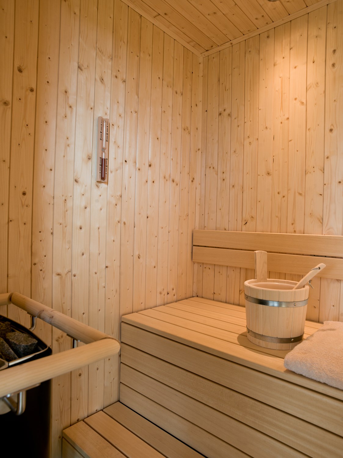 Chalet: Eigene Sauna im Chalet - Luxus-Chalets "Woidhaisl" Euler Neuschönau