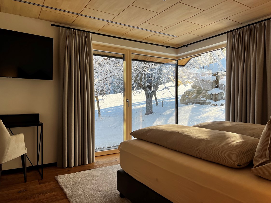 Chalet: Schlafzimmer Winter  - Luxus Chalet Annelies