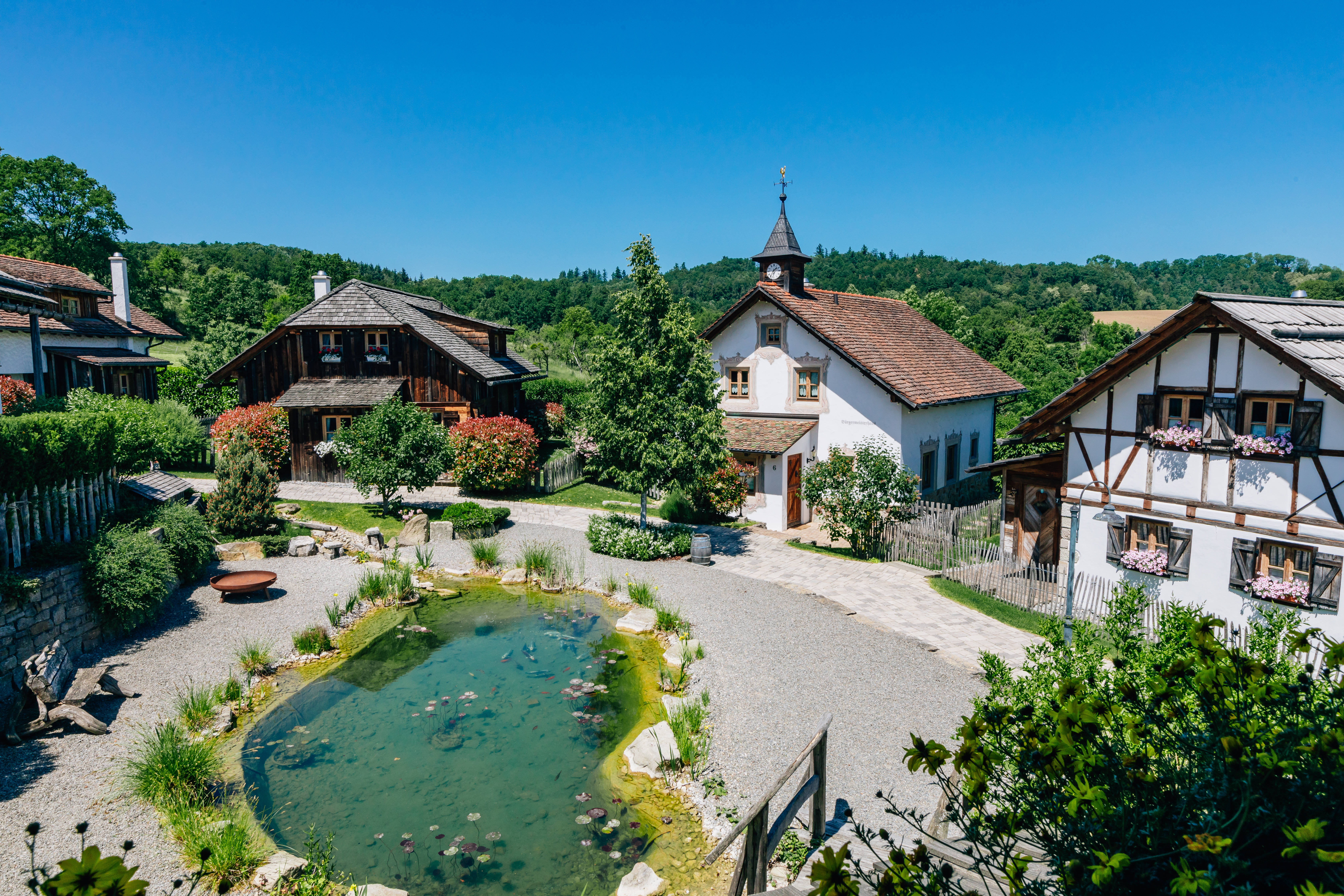 Hüttendorf - Balkon - Dörfleteich - sDörfle 