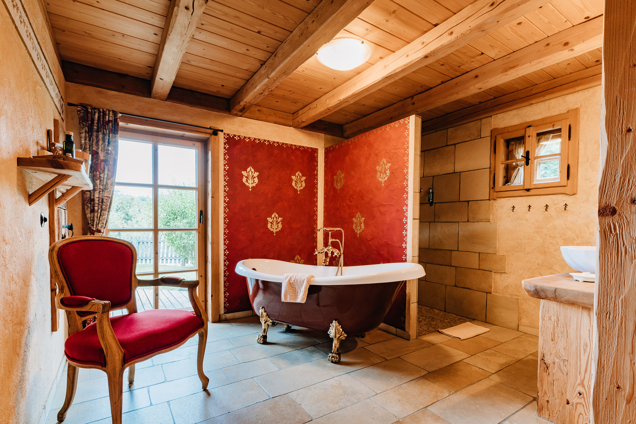 Chalet: Badezimmer Chalet - sDörfle  - Innen