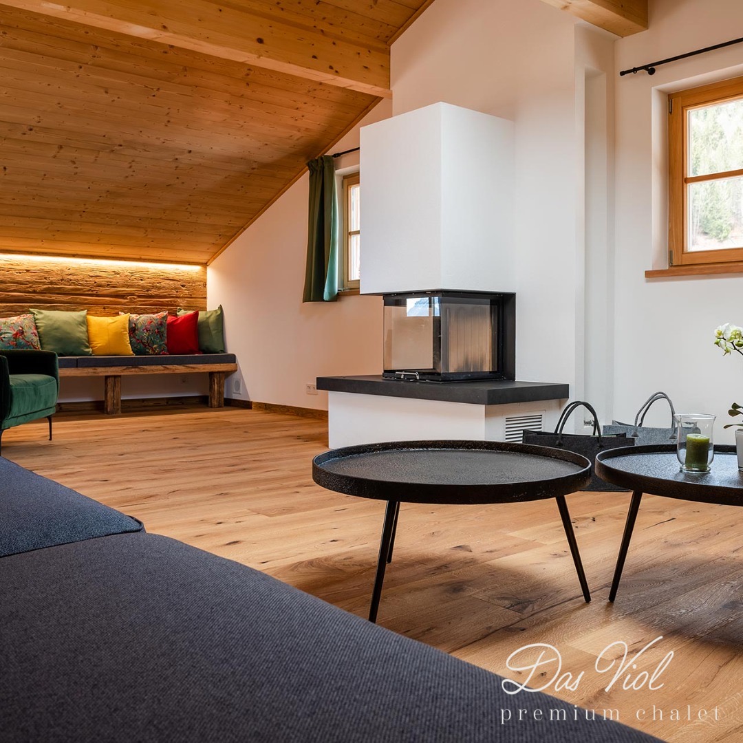 Chalet: Wohnzimmer Steinplatte - Chalet Viol