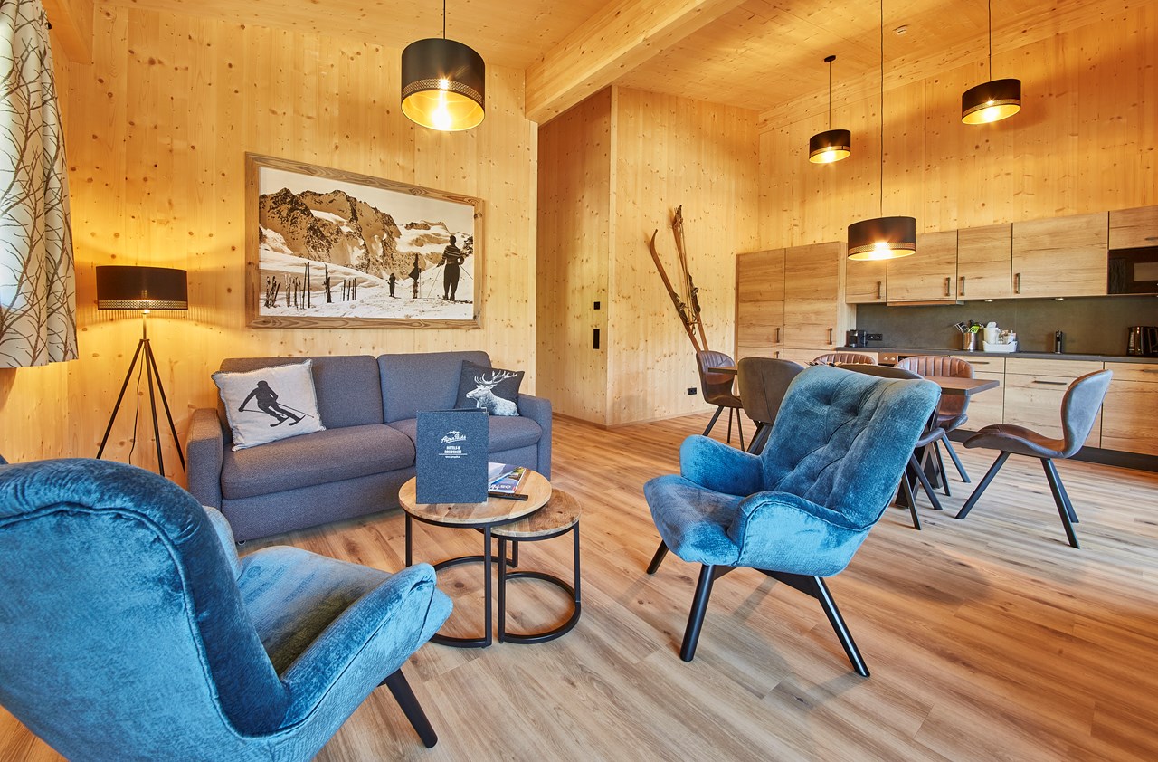 AlpenParks Chalet & Apartment Steve Lodge Viehhofen Hütten im Detail Apartment Luxury Penthouse 64 m²