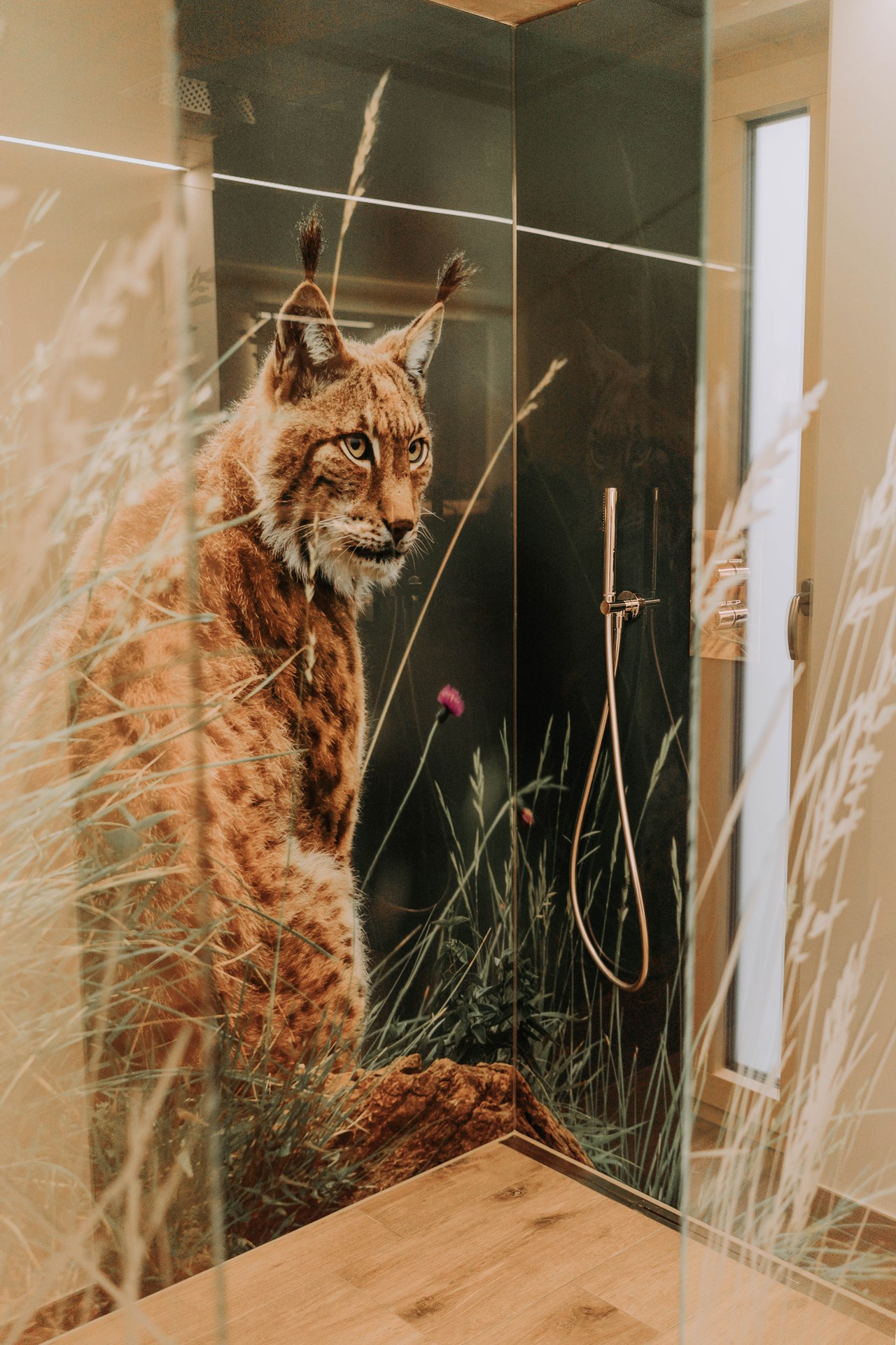 Waidlerland Feriendorf Waldkirchen Hütten im Detail Wildnis