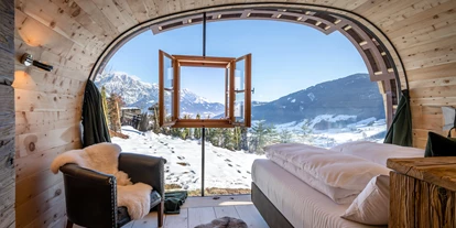 Hüttendorf - Chaletgröße: 4 - 6 Personen - Pinzgau - Schlafzimmer in der Wilderer Villa - PRIESTEREGG Premium ECO Resort