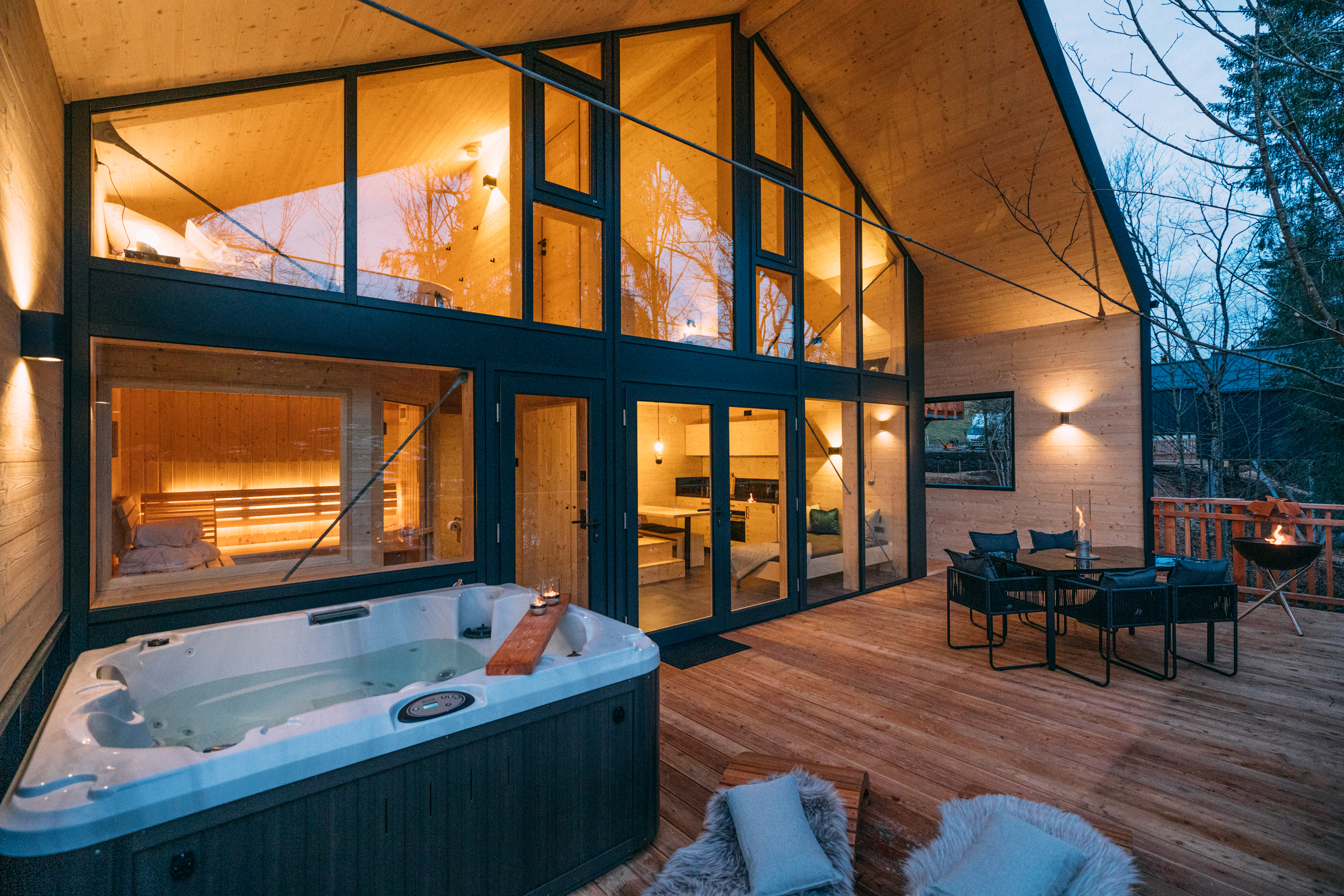 Hüttendorf - Neukirch (Bodenseekreis) - Baumchalets Allgäu - Baumchalets Allgäu