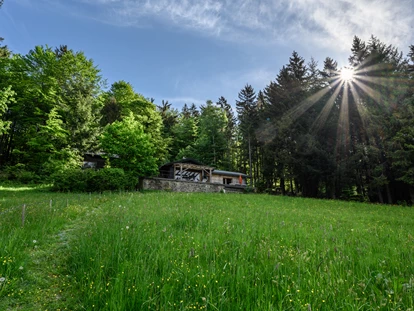 Hüttendorf - Hot Tub: beim Chalet - Chalet WUNDERschön - Traumhütten für Zwoa