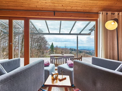 Hüttendorf - Hot Tub: beim Chalet - Traumhütten für Zwoa