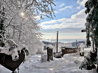 Hüttendorf - Hot Tub: beim Chalet - HERZblatt - Traumhütten für Zwoa