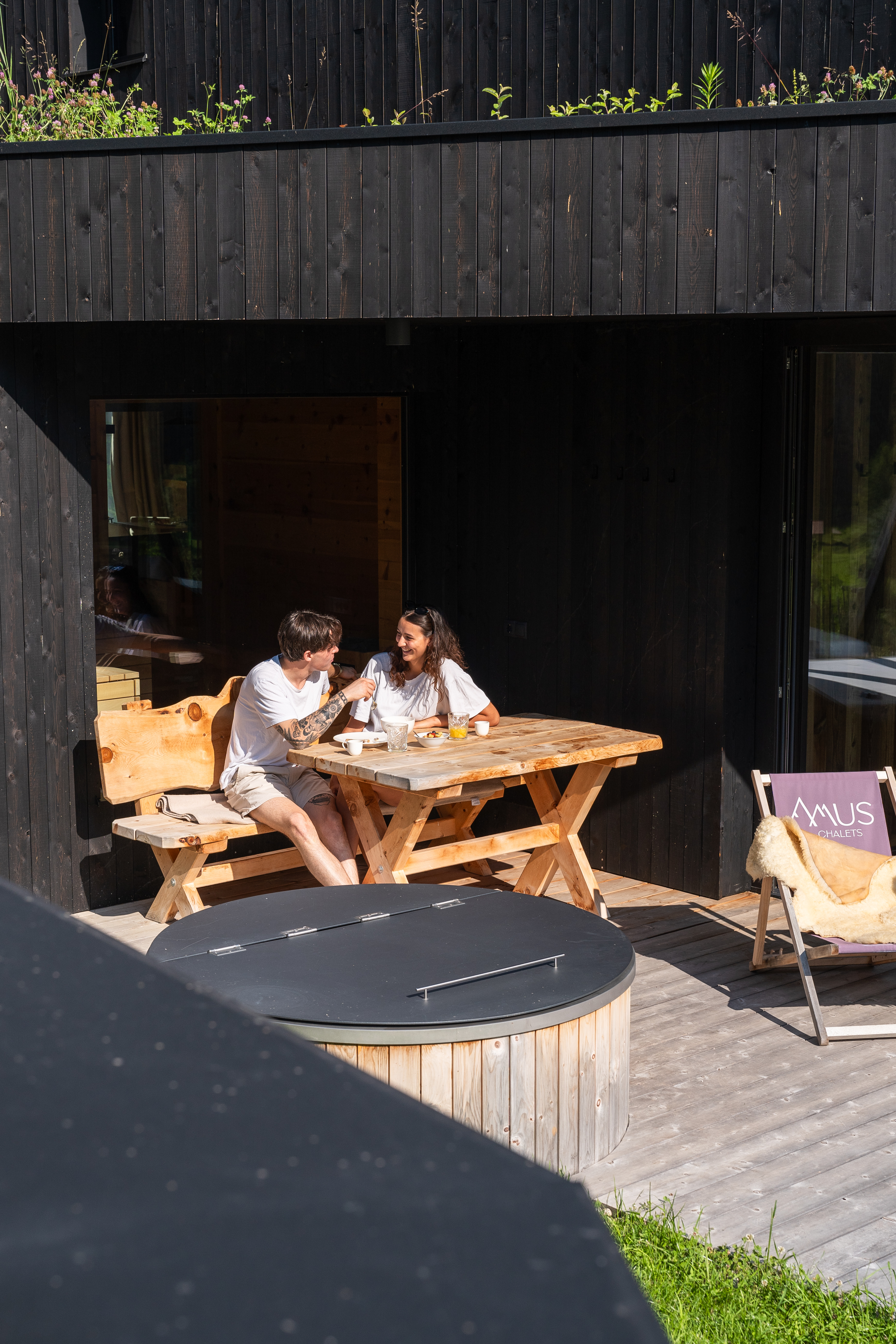 Chalet: Private Sonnenterrasse - Amus Chalets Dolomites