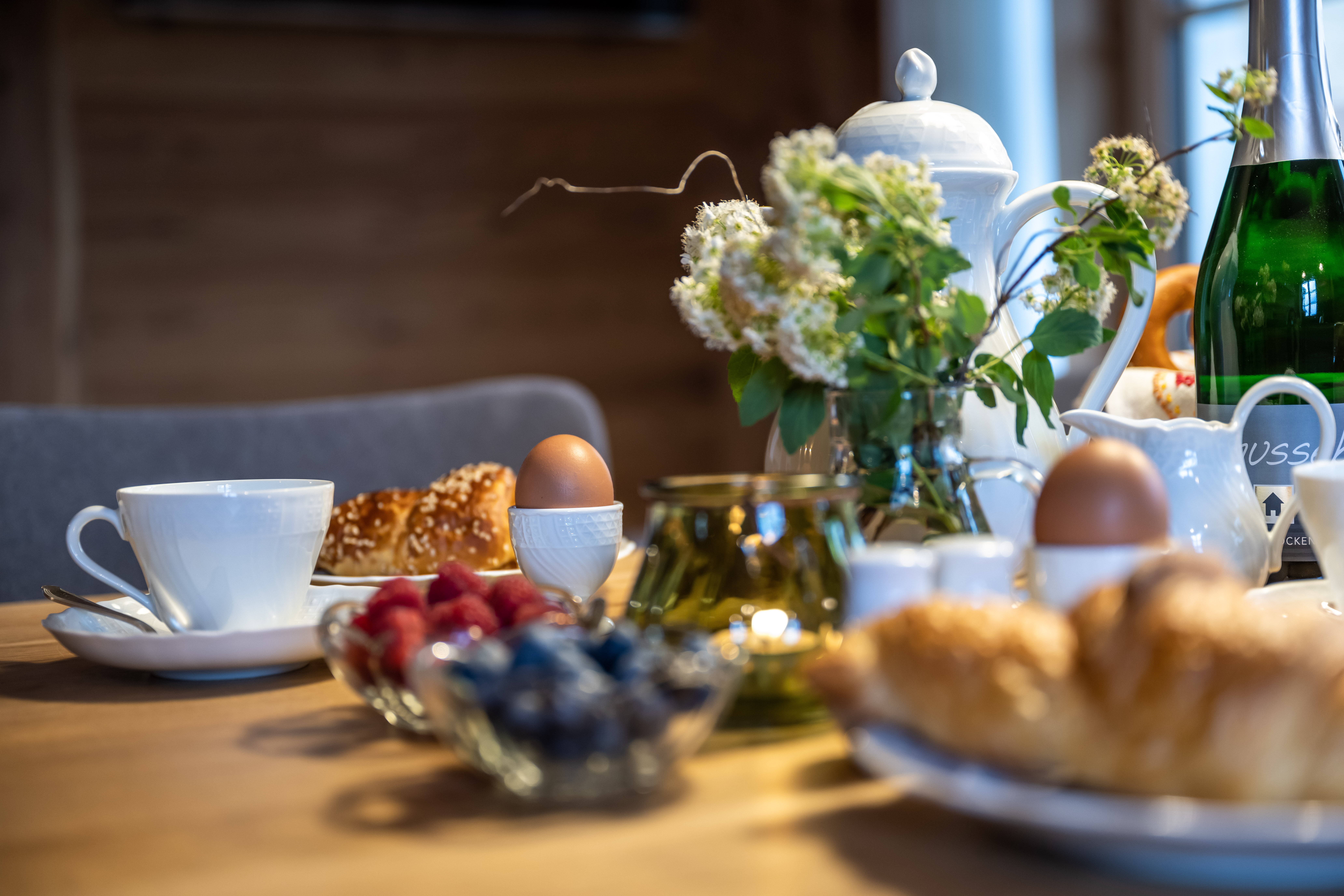 Chalet: Frühstücksservice - Waldchalets Allgäu