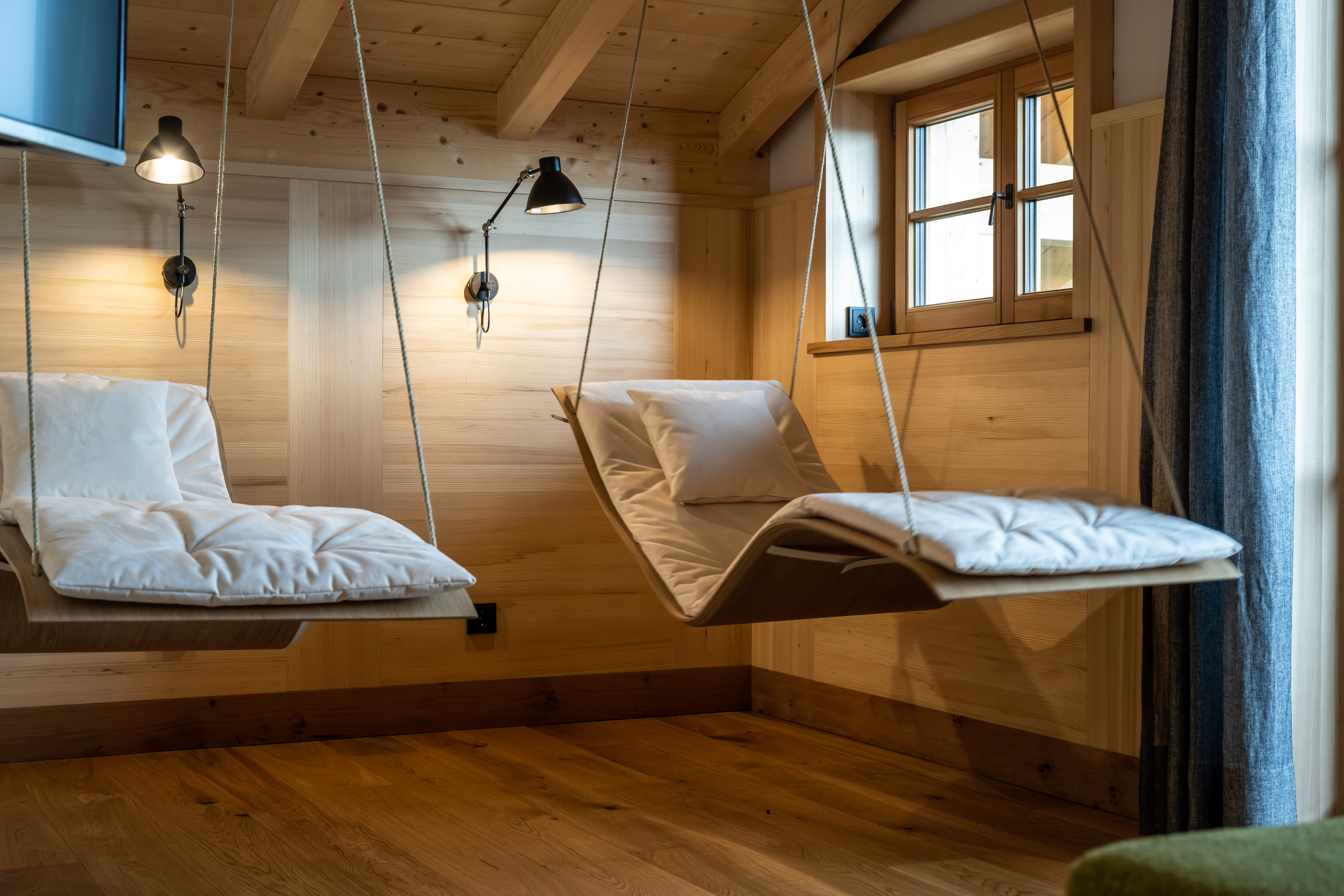 Chalet: Hängeliegen Waldhütte "Tanne" - Waldchalets Allgäu