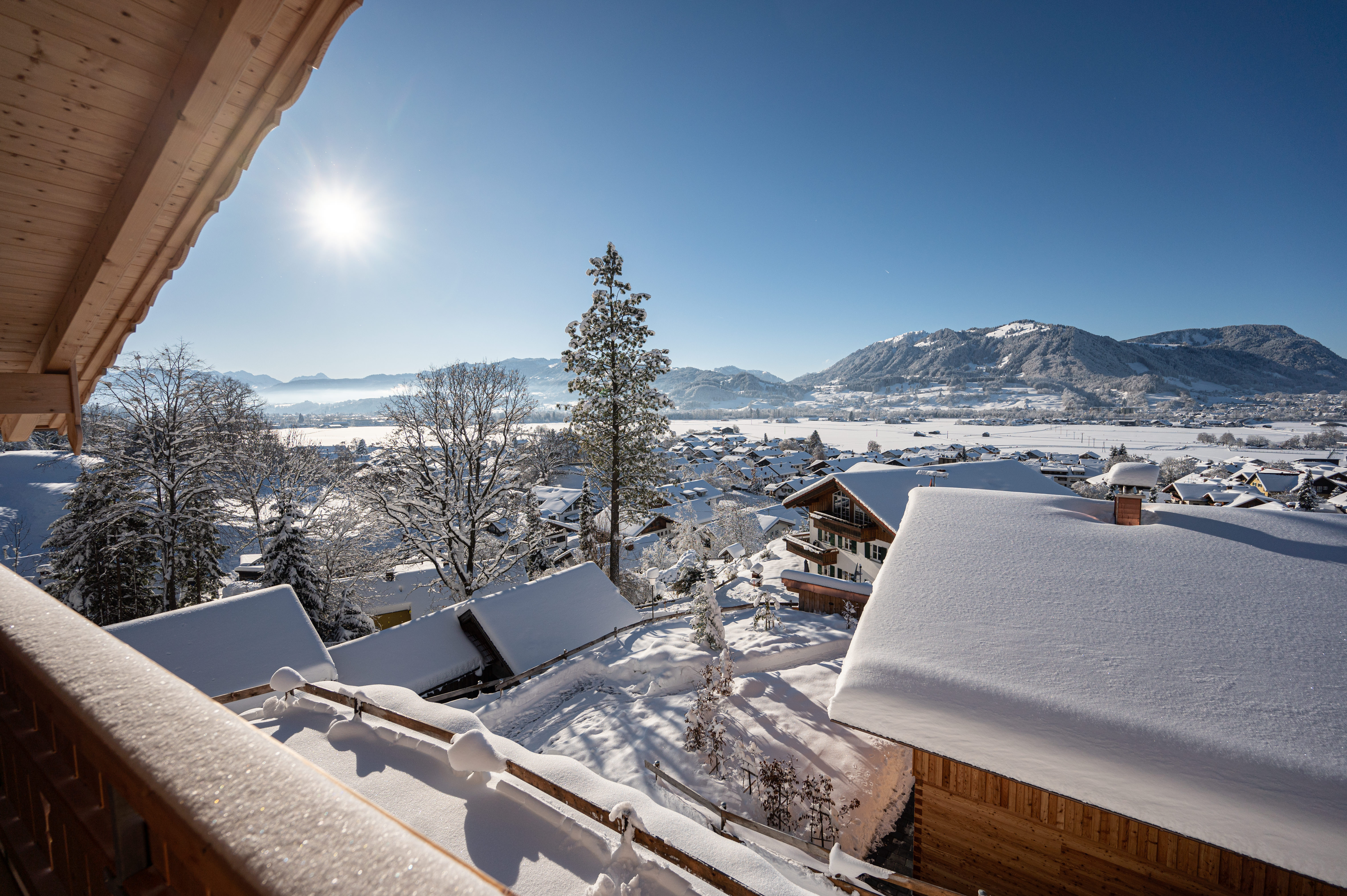 Chalet: Aussicht - Waldchalets Allgäu