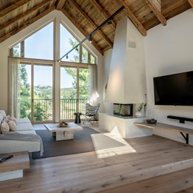 Chalet: Wohnbereich im Beachhouse & Pool.  - Julianhof - Premium Guesthouse & Spa