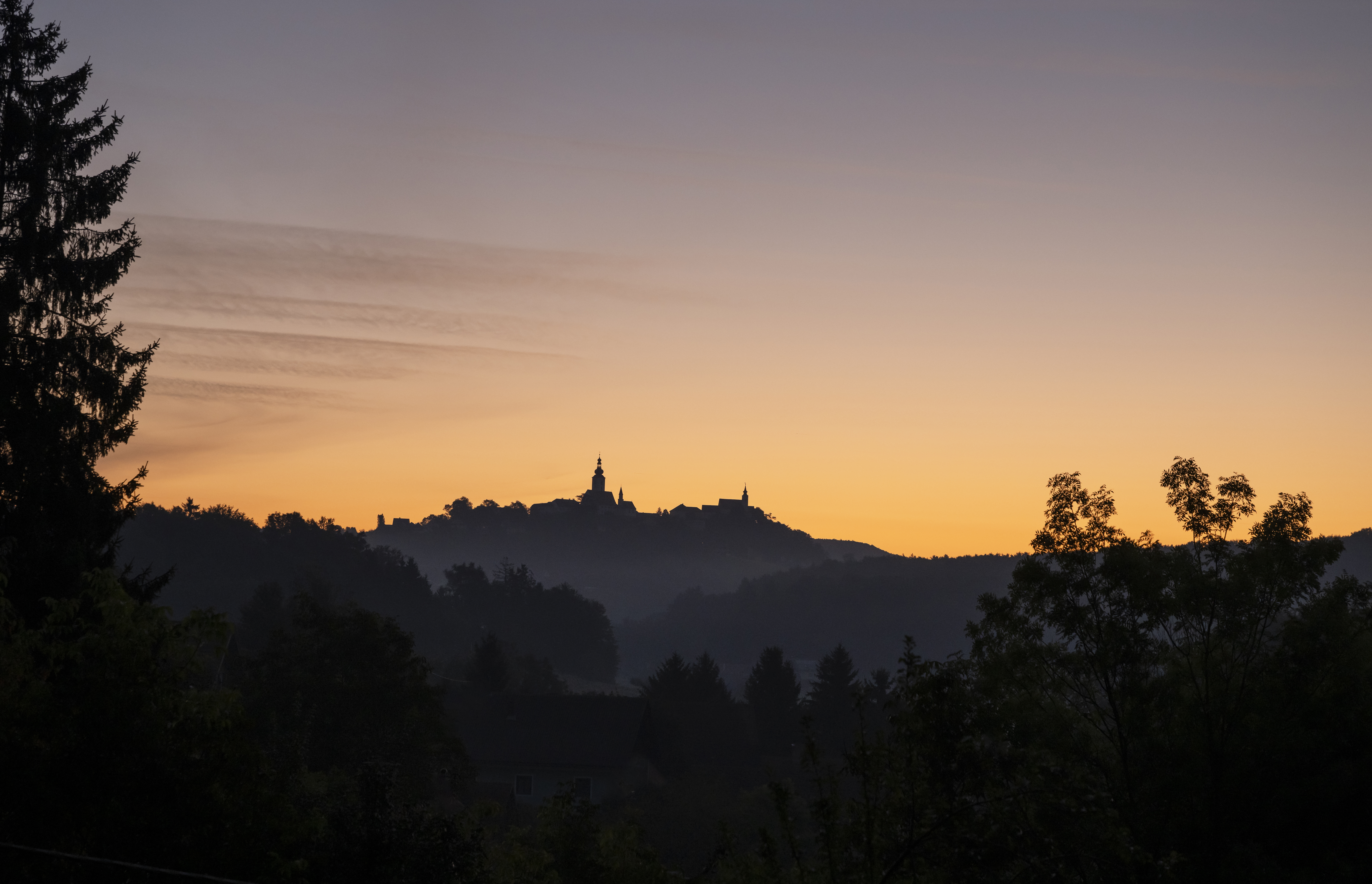 Chalet: Abendstimmung - Blick auf Straden - Julianhof - Premium Guesthouse & Spa