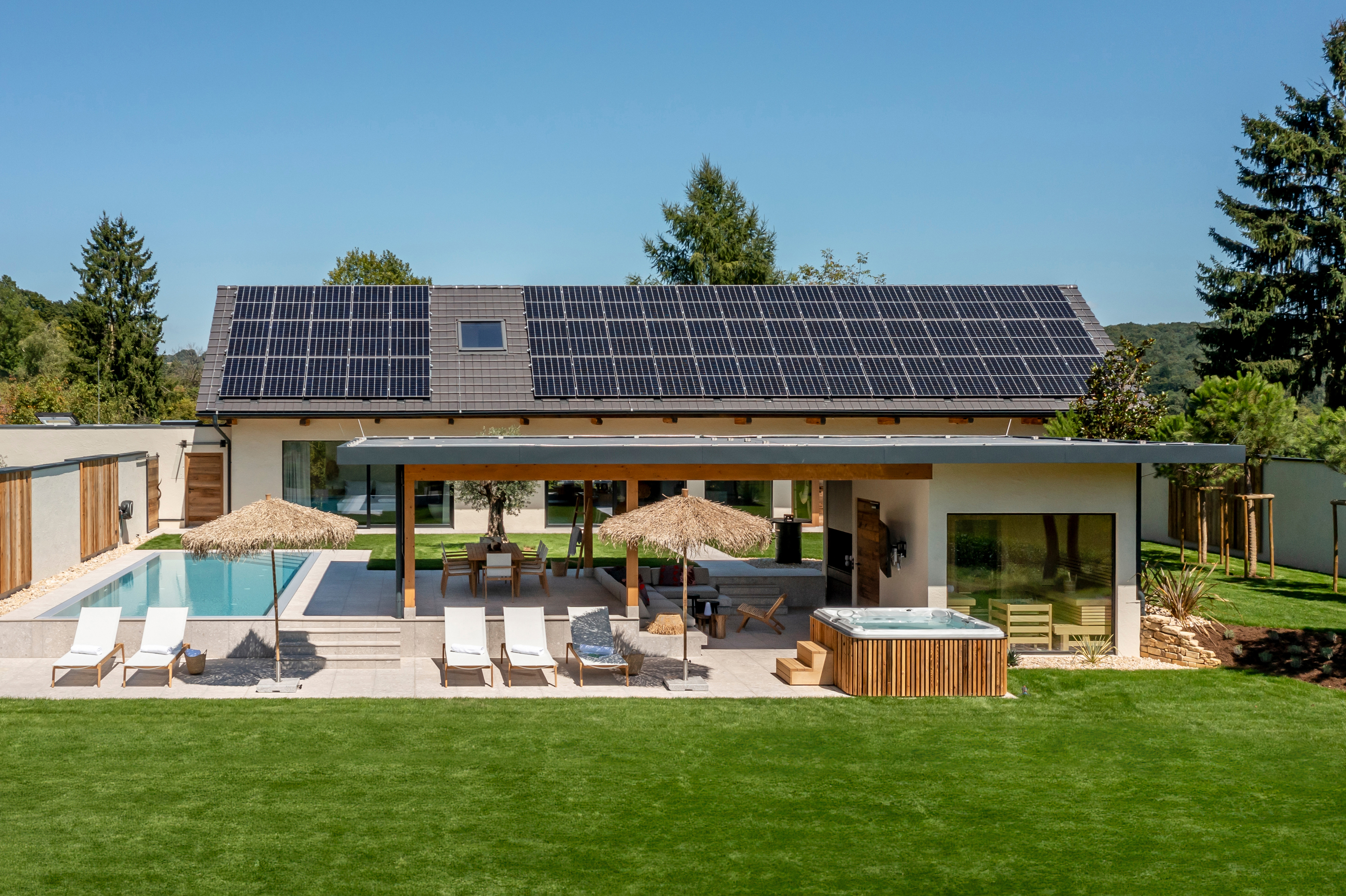 Julianhof - Premium Guesthouse & Spa Hütten im Detail Beachhouse & Pool