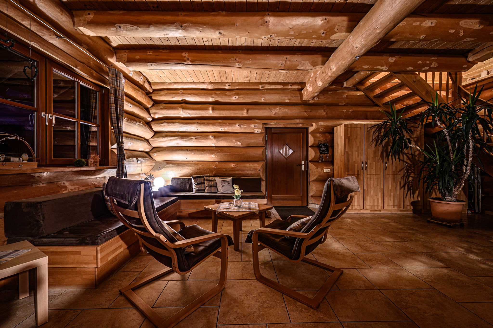 Chalet: Heumanns Blockhäuser am Wald - Innen