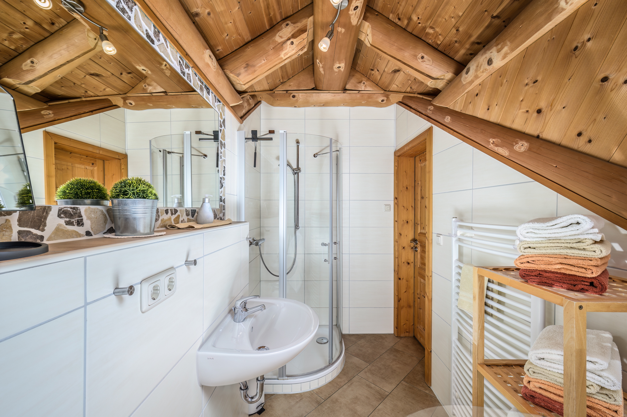 Chalet: Chalet Abendrot Bad - Heumanns Blockhäuser am Wald - Innen