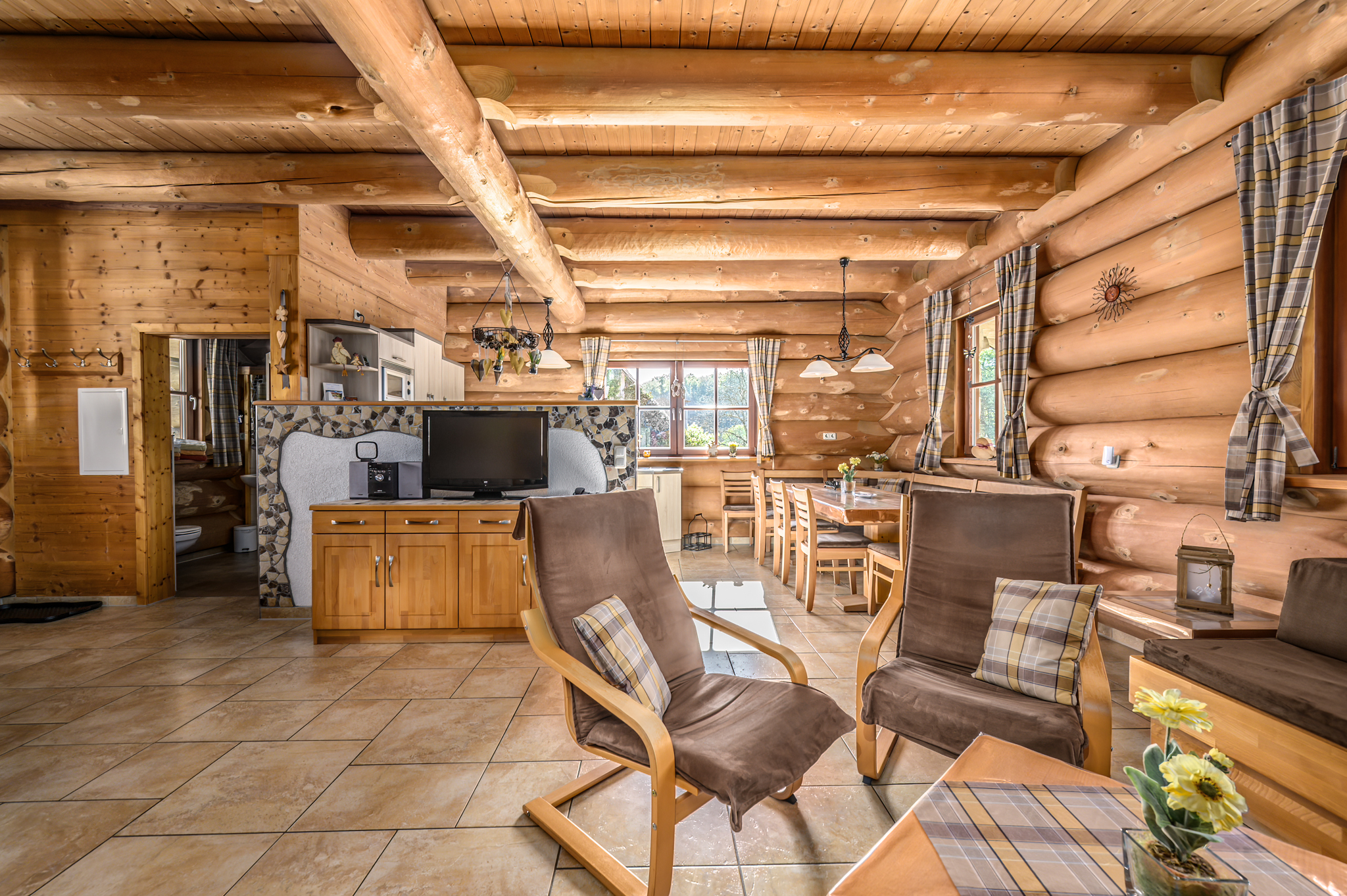 Chalet: Heumanns Blockhäuser am Wald - Innen