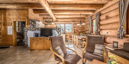 Hüttendorf - Parkplatz direkt an der Hütte - Heumanns Blockhäuser am Wald