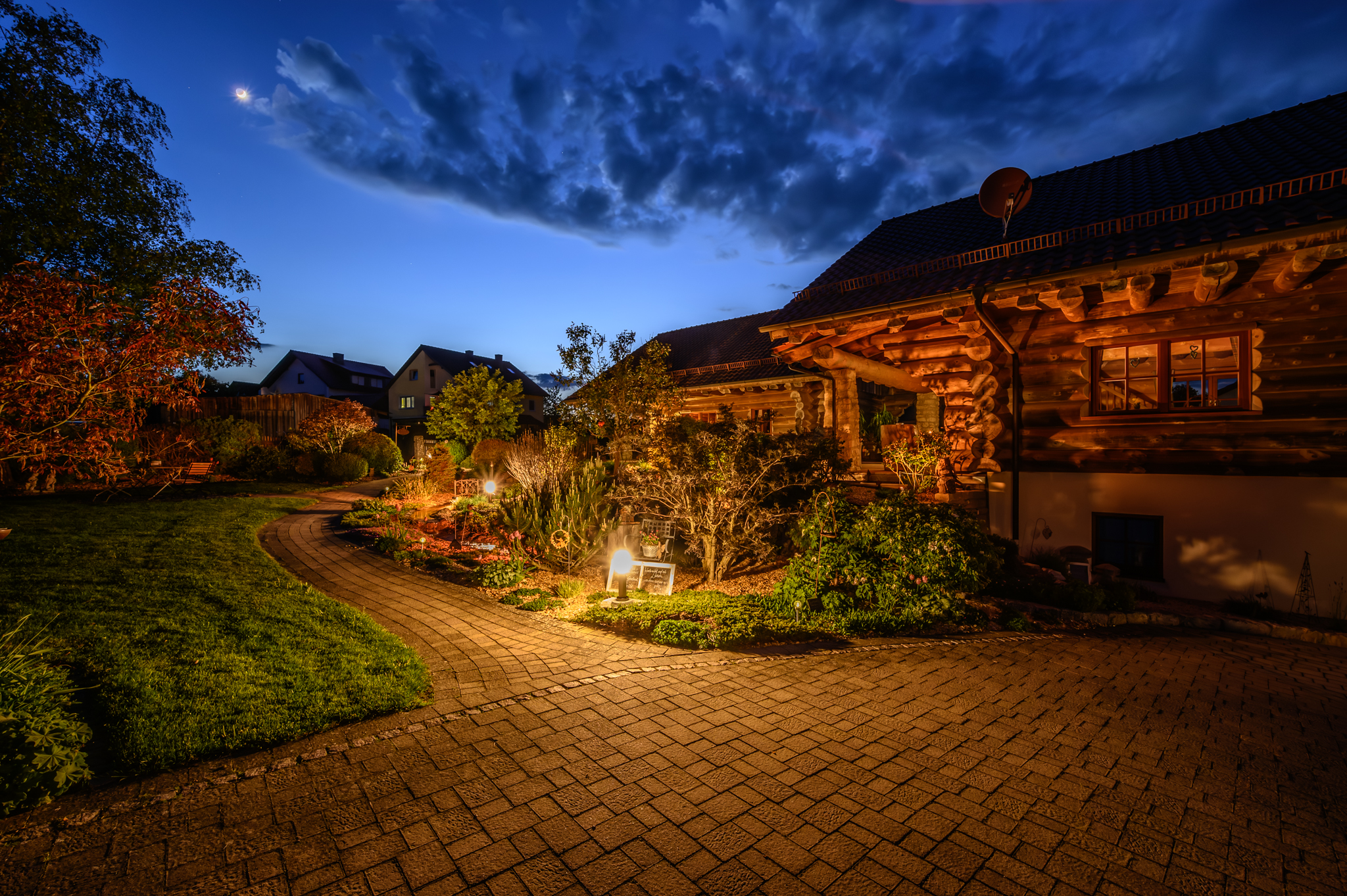 Chalet: Heumanns Blockhäuser am Wald - Außen