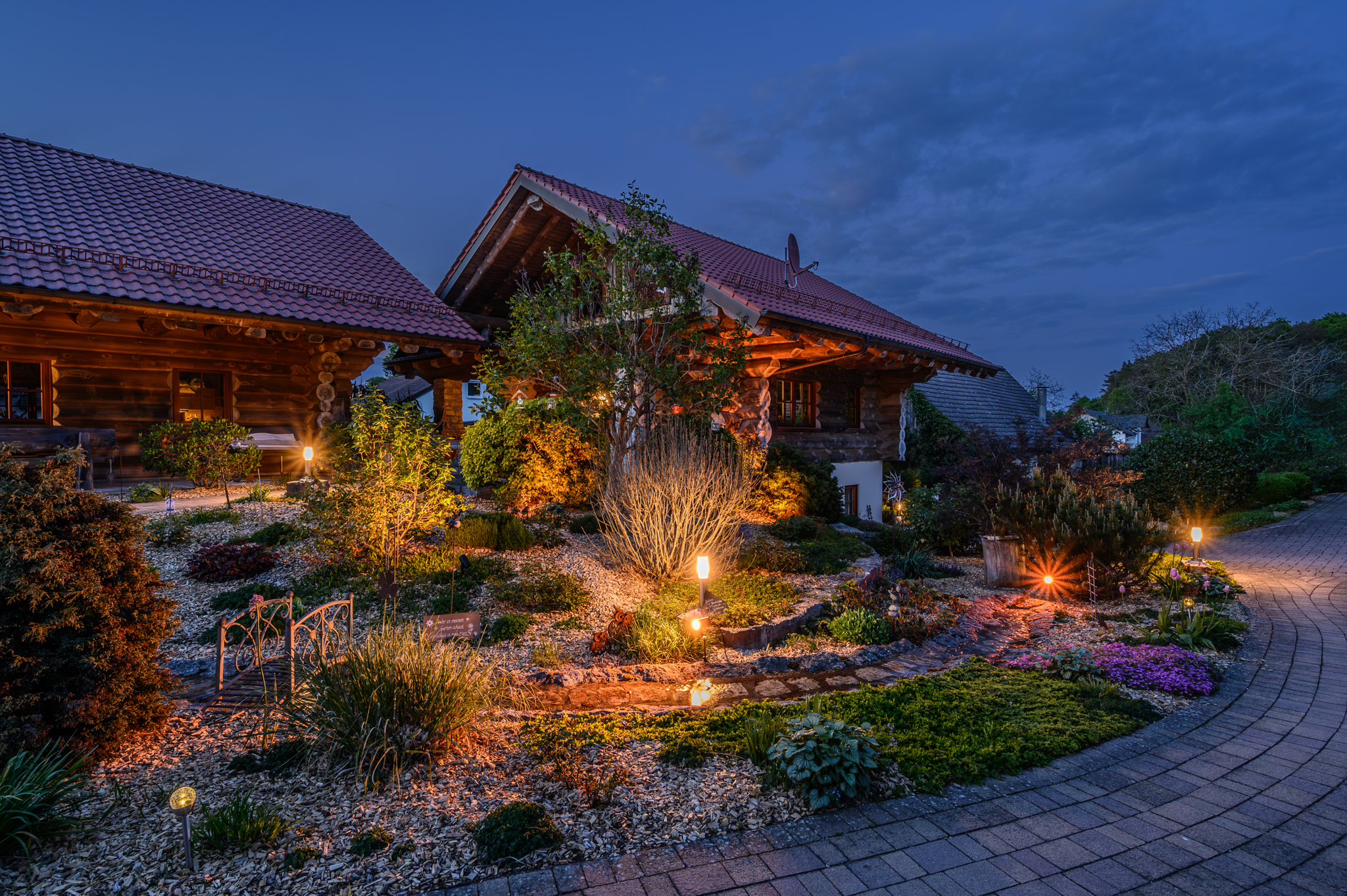 Chalet: Heumanns Blockhäuser am Wald - Außen