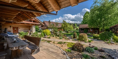 Hüttendorf - Parkplatz direkt an der Hütte - Heumanns Blockhäuser am Wald