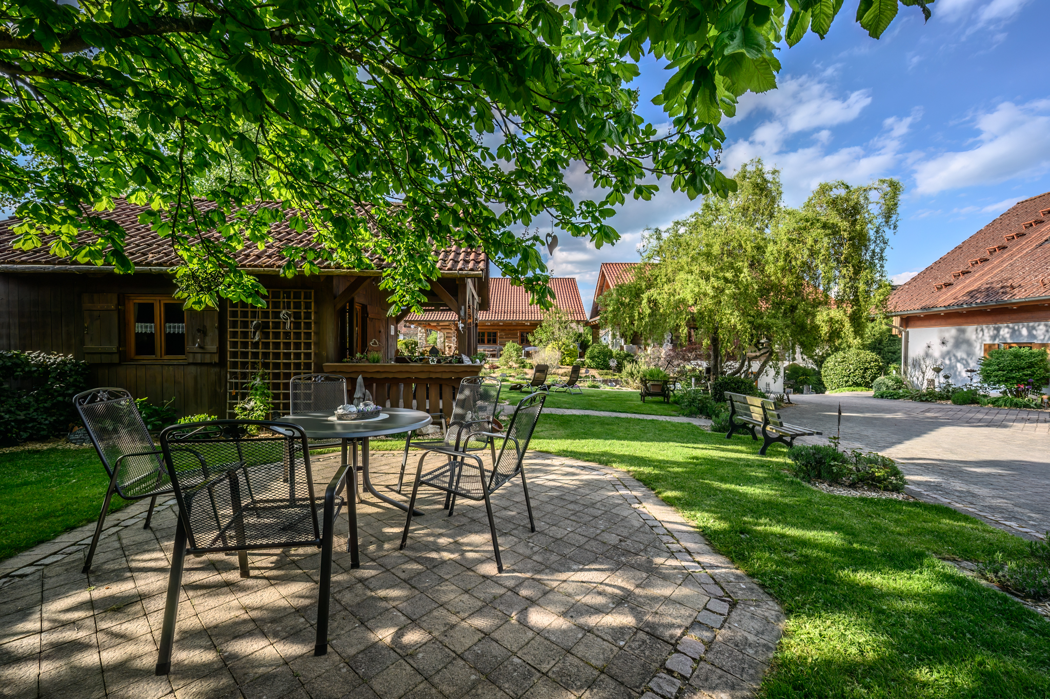Chalet: Heumanns Blockhäuser am Wald - Außen