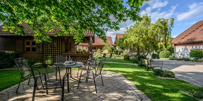 Hüttendorf - Parkplatz direkt an der Hütte - Heumanns Blockhäuser am Wald
