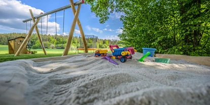 Hüttendorf - Parkplatz direkt an der Hütte - Heumanns Blockhäuser am Wald
