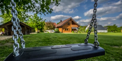 Hüttendorf - Parkplatz direkt an der Hütte - Heumanns Blockhäuser am Wald