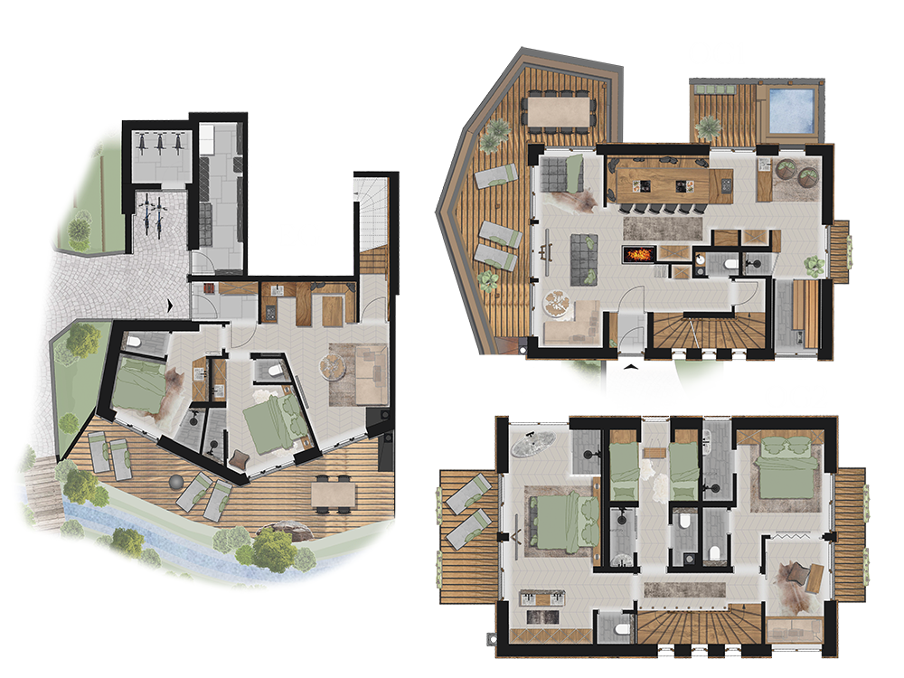 Bergchalets Gut Wenghof Hütten im Detail BERGCHALET N° 1