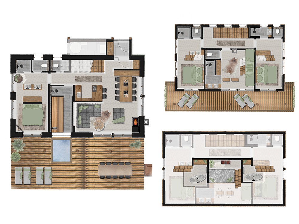Bergchalets Gut Wenghof Hütten im Detail BERGCHALET N° 4