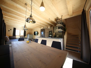 Chalet: Wohnbereich inkl Küche und Essbereich - Montana Hochfügen - Innen