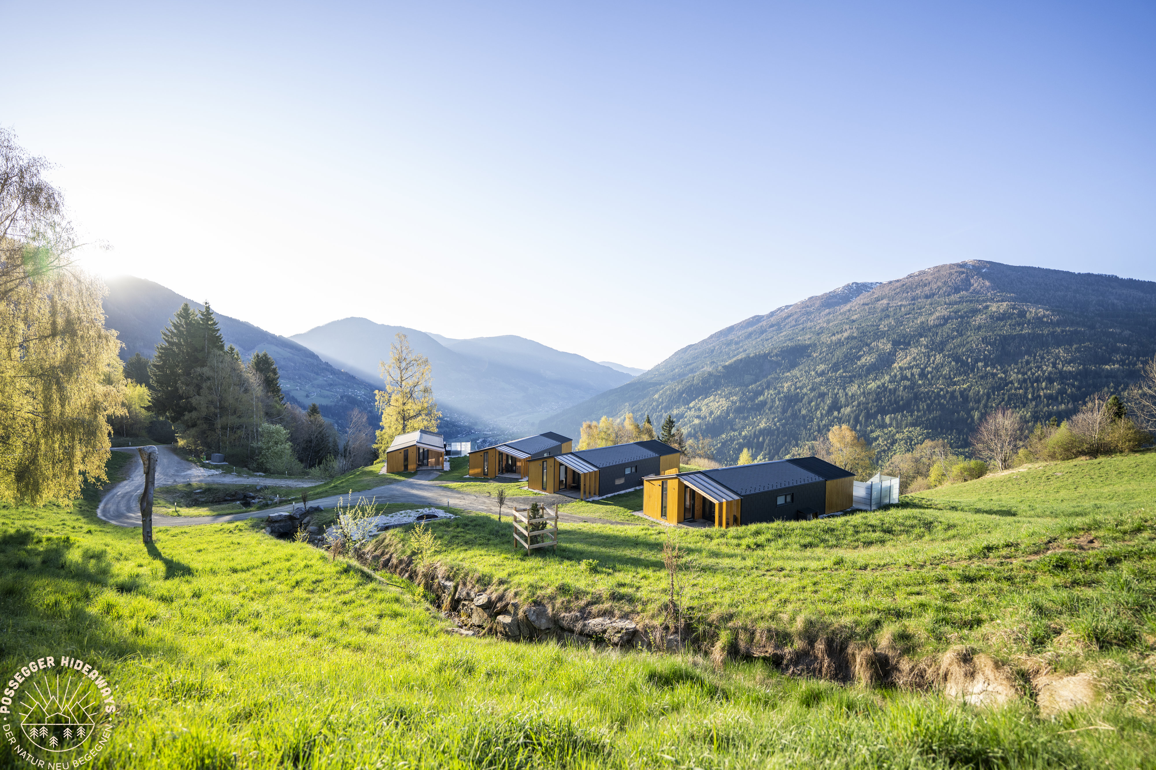 Chalet: Gebäudeansicht oben - Possegger Hideaways