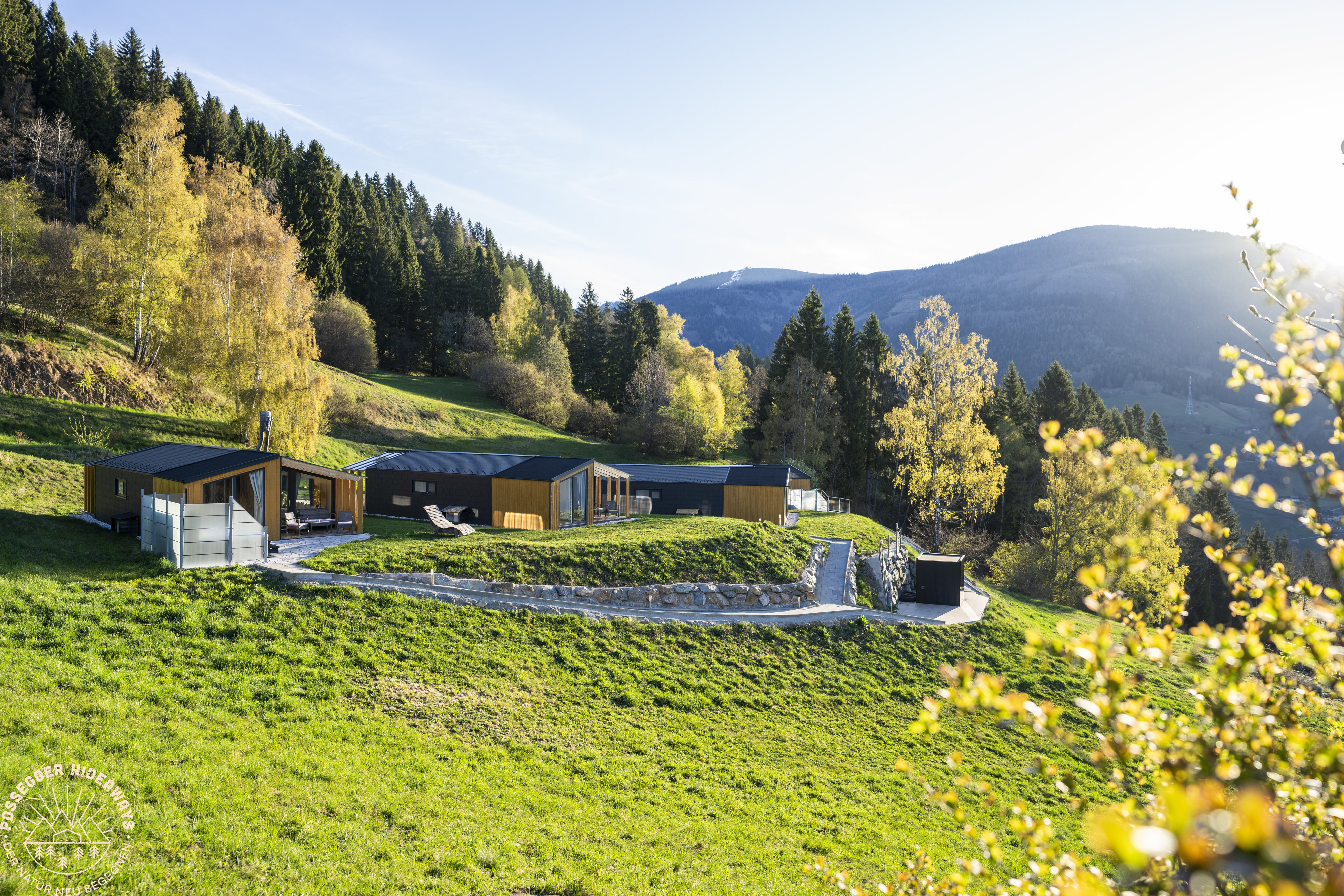 Chalet: Gebäudeansicht seitlich - Possegger Hideaways