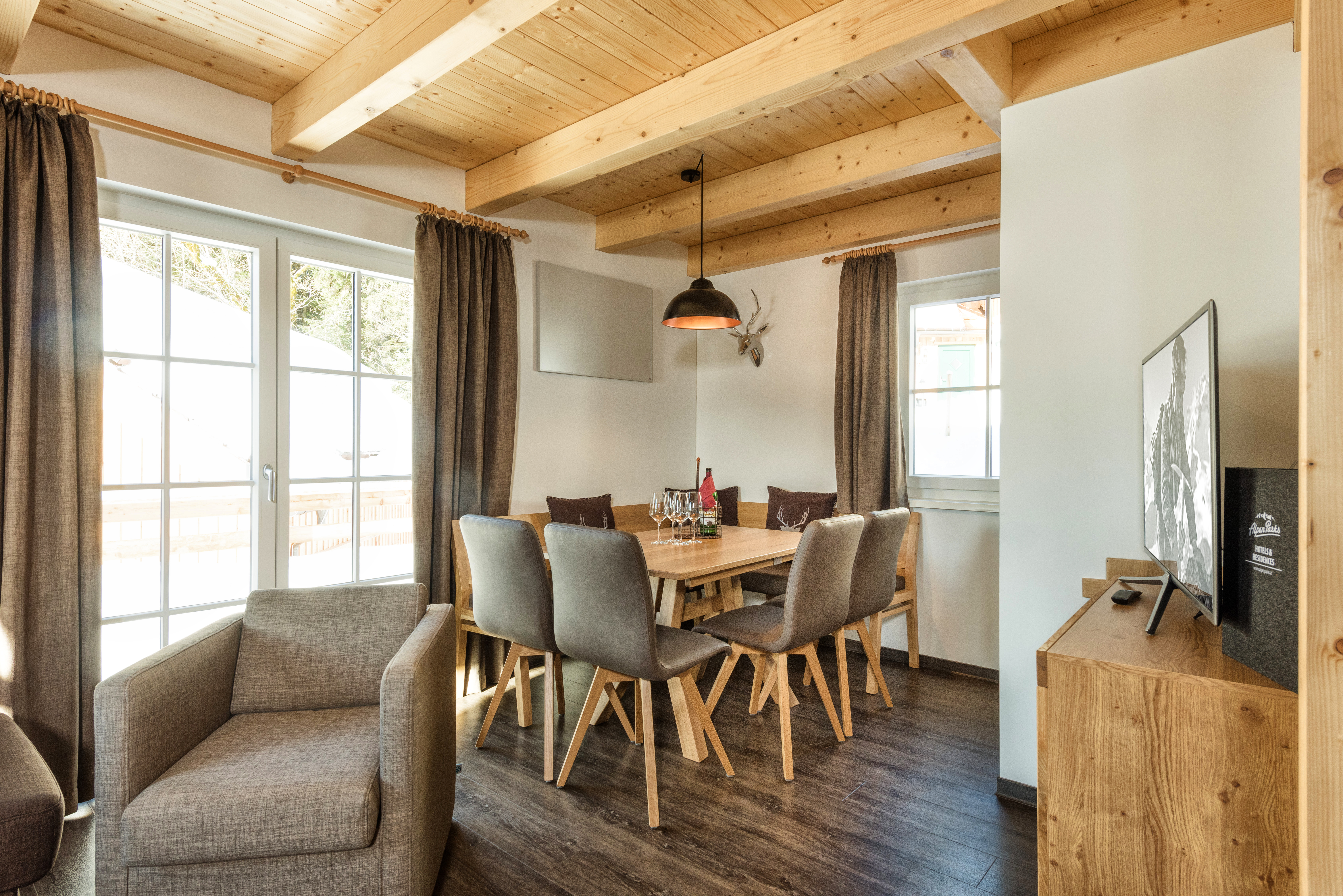 AlpenParks Hagan Lodge Altaussee Hütten im Detail Lodge Alpine Wellfeel Plus