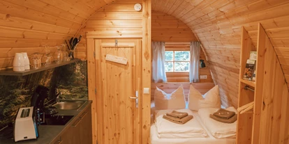 Hüttendorf - Parkplatz direkt an der Hütte - Frankenwald Chalets