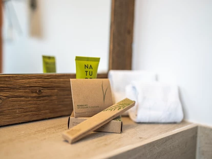 Hüttendorf - Chaletgröße: 8 - 10 Personen - Badezimmer mit Naturprodukten - Trattlers Hof-Chalets