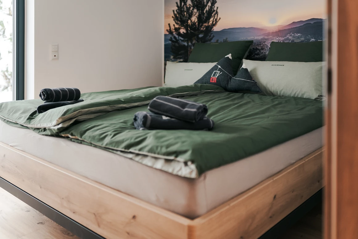 Chalet: Schlafzimmer 1 - Woid_Liebe&Glück Chalets Bodenmais