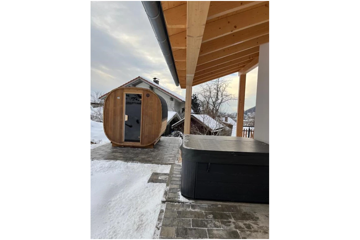 Chalet: Sauna - Woid_Liebe&Glück Chalets Bodenmais