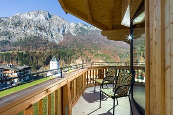 Chalet: Balkon - Chalet´s und Hotel Mariasteinerhof - Weitblickchalets