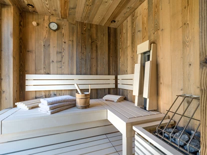Hüttendorf - Fügenberg - Sauna in jedem Chalet - Chalet´s und Hotel Mariasteinerhof - Weitblickchalets