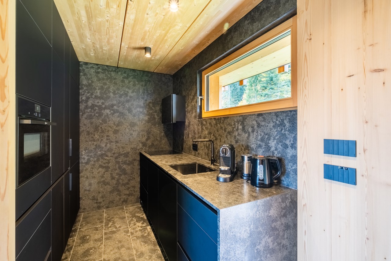 Chalets Sissi Hütten im Detail Vollausgestattete Küche